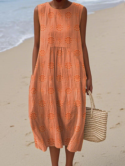 Alexandra | Sleeveless Midi Dress  Airy Freedom, Casual Charm