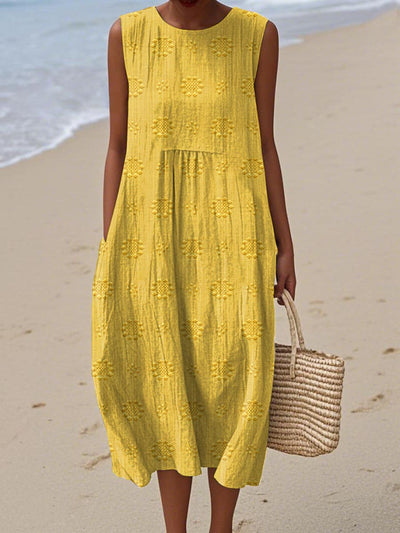 Alexandra | Sleeveless Midi Dress  Airy Freedom, Casual Charm