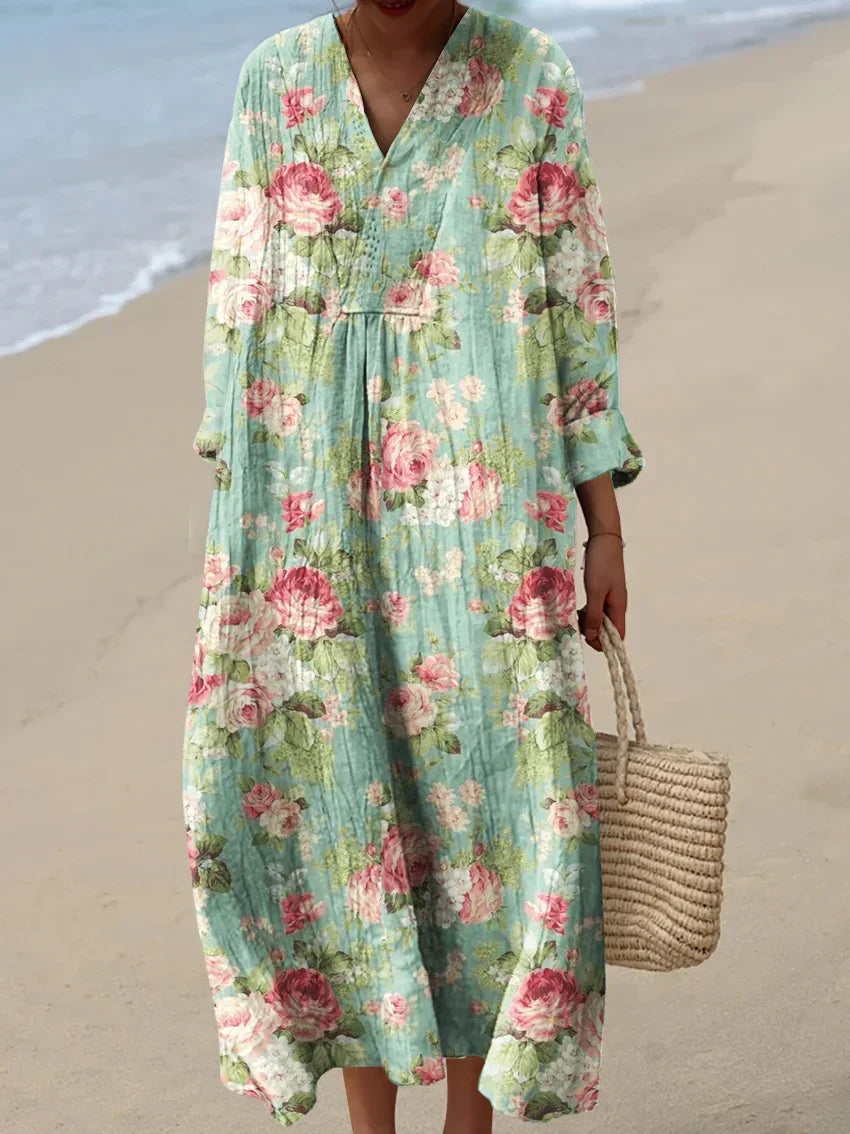 Avery | Art Inspired Cotton Dress  Natural Beauty That Captures Attention