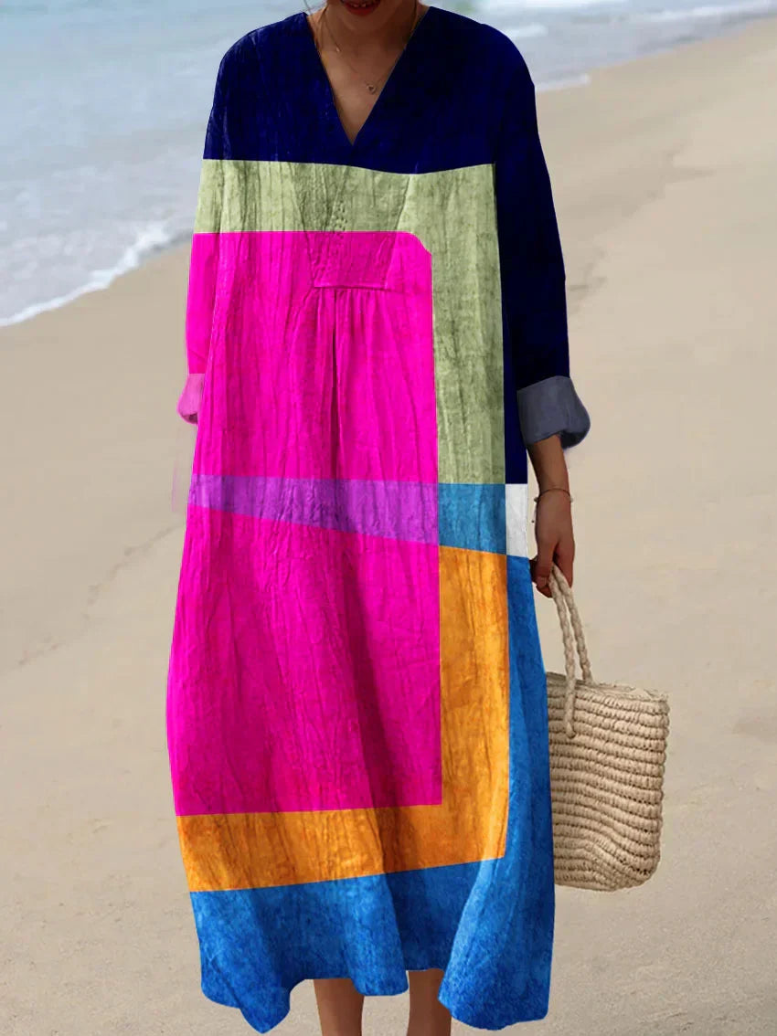 Bella | Art Inspired Cotton Dress  Natural Beauty That Captures Attention
