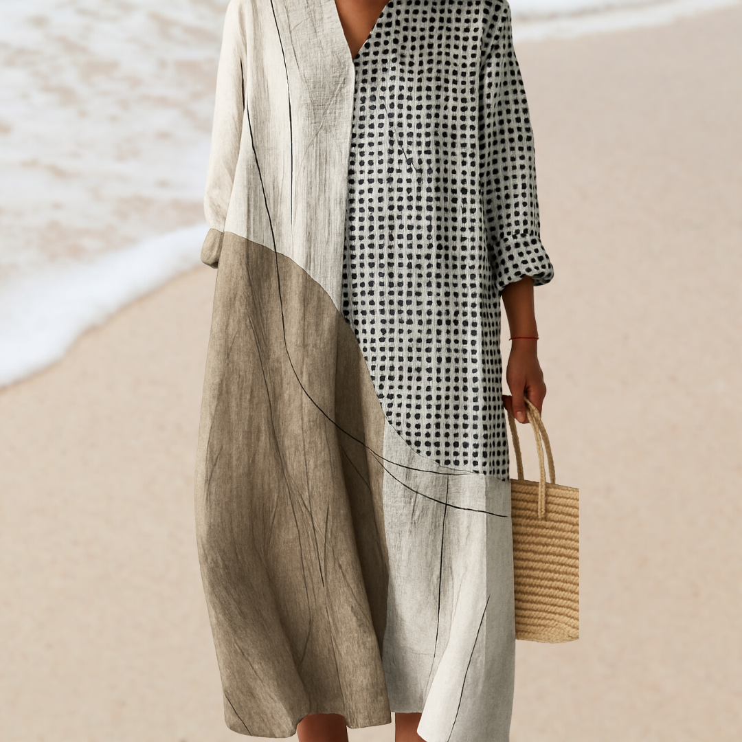 Audrey | Art Inspired Cotton Dress  Natural Beauty That Captures Attention
