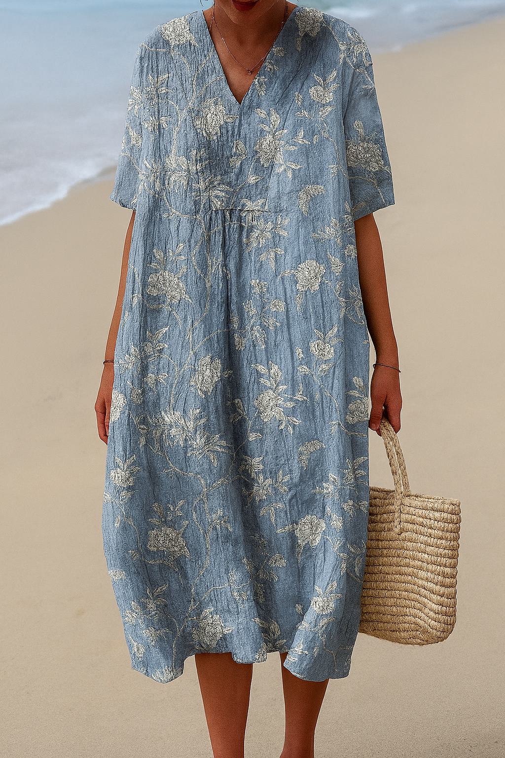 Brooke | Art Inspired Cotton Dress  Natural Beauty That Captures Attention