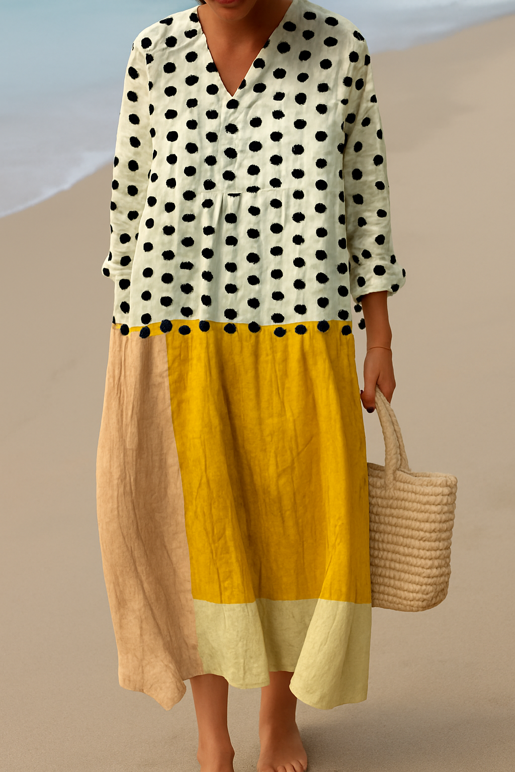 Chelsea | Art Inspired Cotton Dress  Natural Beauty That Captures Attention