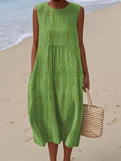 Alexandra | Sleeveless Midi Dress  Airy Freedom, Casual Charm